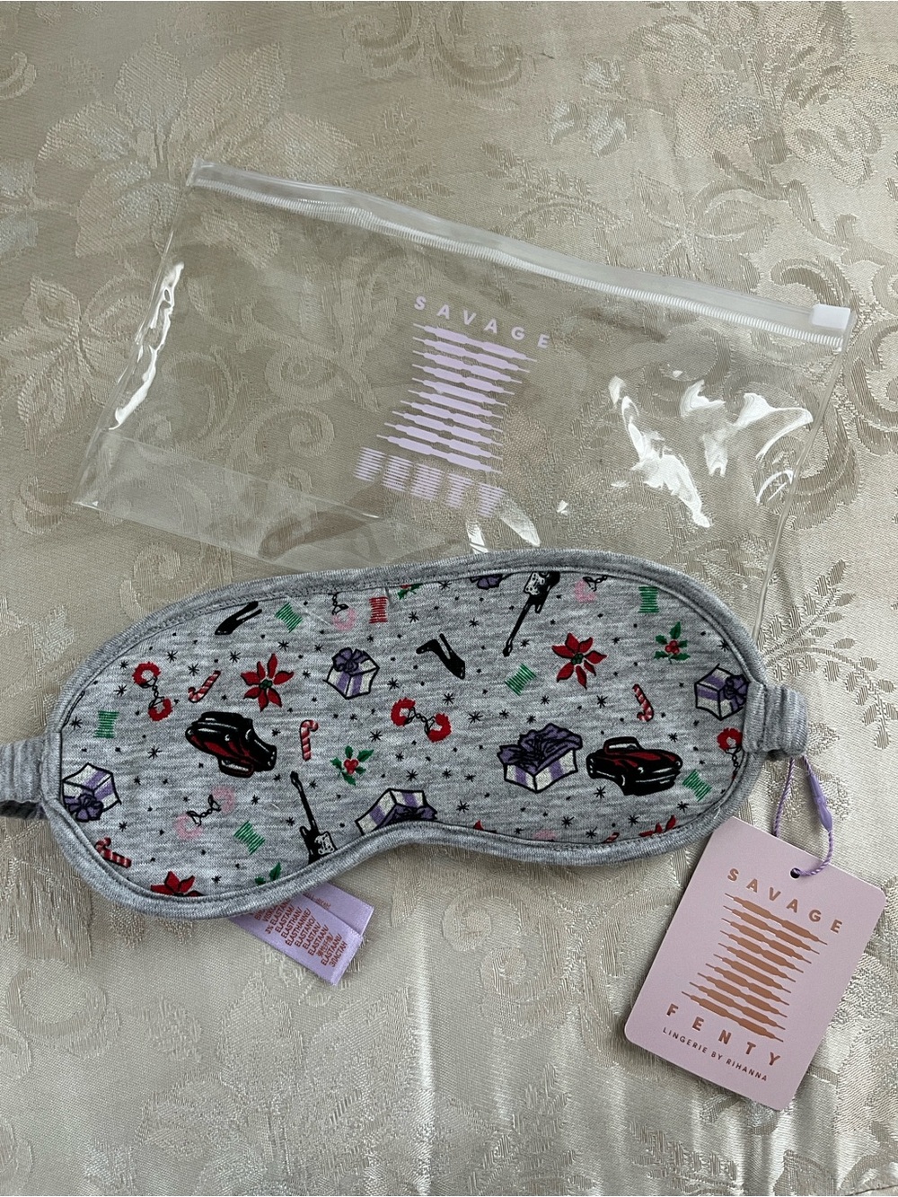 Savage Fenty Sleep Eye Mask - Christmas Print